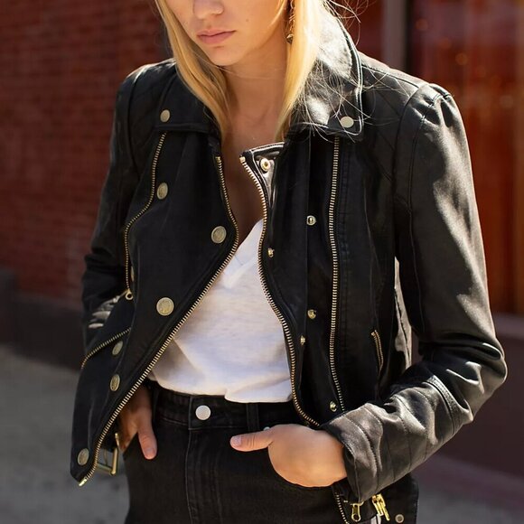Free People Melrose Vegan Leather Moto Jacket Size XS - Picture 2 of 15